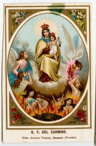 Fromt bilde: Our Lady of Mount Carmel (kromolitografi) av Anonymous Anonymous