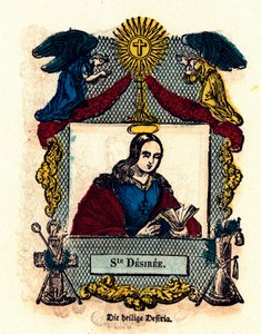 Fromt bilde: Saint Desiree. Gravering av 1800-tallets privatsamling av Anonymous Anonymous