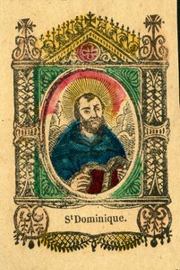 Fromme bilde: Saint Dominic, grunnlegger av den dominikanske orden (epinaltrykk) av Anonymous Anonymous