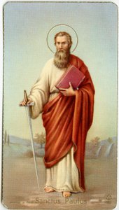 Fromt bilde: Saint Paul of Tarsus (kromolitografi) av Anonymous Anonymous