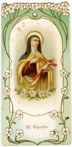 Fromt bilde: Den hellige Therese av Jesusbarnet og det hellige ansikt (kromolitografi) av Anonymous Anonymous