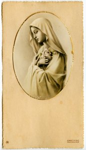 Fromt bilde: Jomfru Maria (trykk) av Anonymous Anonymous