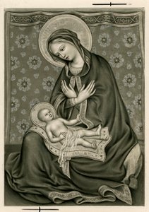 Fromt bilde: Jomfruen og Jesus (trykk) av Anonymous Anonymous