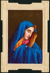 Fromt bilde: Jomfru Maria (kromolitografi) av Anonymous Anonymous