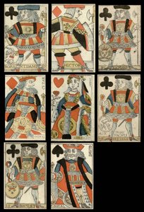 Playing cards with historical figures. av Anonymous Anonymous