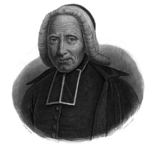 Portrett av Abbe Jean Godinot (1661-1749) i "" Portretter og historie om nyttige menn: menn og kvinner i alle land og alle forhold, som har skaffet seg rettigheter til anerkjennelse av menn" utgitt og formidlet av Societe Montyon og Franklin i av Anonymous Anonymous