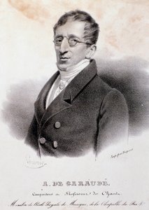 Portrett av Alexis de Garaude (1779-1852), fransk komponist. 1800-tallet. av Anonymous Anonymous