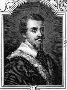 Portrett av Camillo Procaccini (1551 - 1629) italiensk maler. gravering av 1859 i "" galleriene i Europa - Italia"" av Armandaud. Privat samling. av Anonymous Anonymous