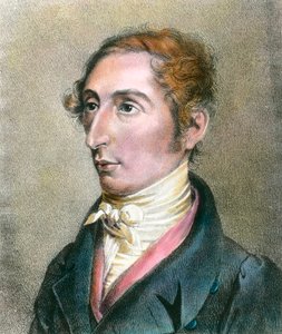 Portrett av Carl (Karl) Maria Von Weber (1786-1826) Tysk komponist Gravering fra 1800-tallet Privat samling av Anonymous Anonymous