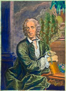Portrett av Carl Von Linne (1707-1778) svensk naturforsker - Privat samling av Anonymous Anonymous