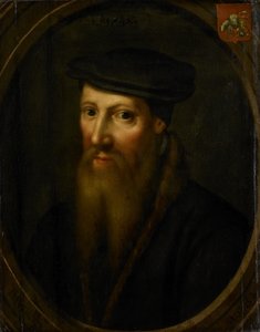 Portrett av David Jorisz, ca. 1550–1649 (olje på panel) av Anonymous Anonymous