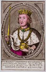 Portrett av Edward II (1284-1327) konge av England, Privee Collection av Anonymous Anonymous