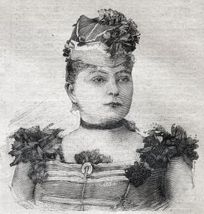 Portrett av Eugenie Weiss, kjent som Jenny Baroness of Rahden, et medlem av den bresilianske sirkustroppen og forfatter av boken «The novel of L