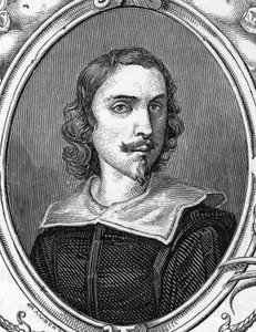 Portrett av Francesco Albani (1578-1660) sa den albanske, italienske maleren. 1859 gravering i "" galleriene i Europa - Italia"" av Armandaud. Privat samling. av Anonymous Anonymous