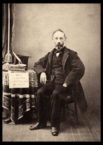 Portrett av Francesco Crispi (1818-1901) italiensk statsmann i 1863. ©Lee/leemage av Anonymous Anonymous