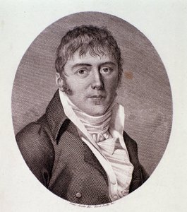 Portrett av Giovanni Simone Mayr (Johann Simon) (litografi) av Anonymous Anonymous