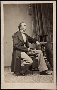 Portrett av Hans Christian Andersen (1805-1875), Anonym . Fotografi, ca 1865. Privat samling av Anonymous Anonymous