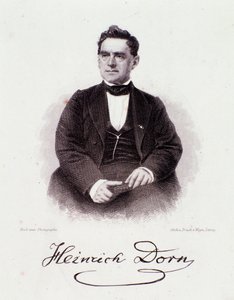 Portrett av Heinrich Dorn (1804-1892) tysk dirigent, komponist og journalist fra 1800-tallet. Milanesisk privatsamling av Anonymous Anonymous