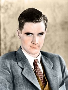 Portrett av Howard Robard Hughes i 1934. Amerikansk industrimann og produsent. 1905 - 1976. av Anonymous Anonymous