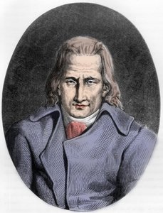 Portrait of Jacques Cazotte, French author - Portrait of Jacques Cazotte (1719-1792) - Engraving of 1863 in “” Le Livre Rouge - Histoire De L