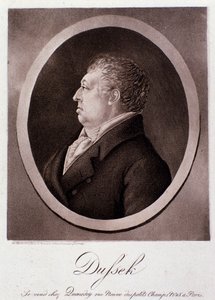 Portrett av Jan Ladislav Dussek (gravering) av Anonymous Anonymous