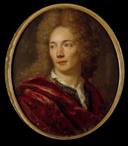 Portrett av Jean de La Bruyere (1645-1696) moralist francais Maleri på anonym kobber. 17. århundre. av Anonymous Anonymous