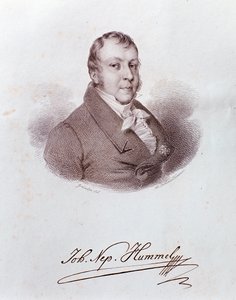 Portrett av Johann Nepomuk Hummel (gravering av Anonymous Anonymous
