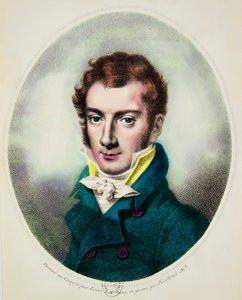 Portrett av Joseph Mayseder (1789–1863) østerriksk fiolinist og komponist, Privee Collection av Anonymous Anonymous