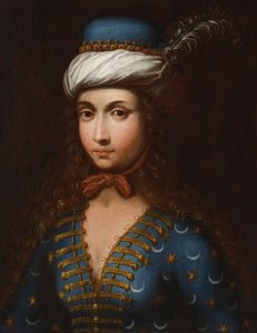Portrett av Lady Mary Wortley Montagu (1689-1762) av Anonymous av Anonymous Anonymous