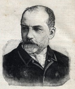 Portrait of Leon Bonnat (1833-1922), French painter at that time president of the Societe des Artistes Français. Engraving in “” Le Peute Parisien”” av Anonymous Anonymous