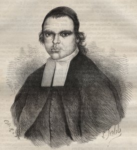 Portrett av Louis Bonafous, i religionen bror Leotade, anklaget for voldtekt og drap. Han døde på Toulon Bagne 27. jan. 1850. Gravering i «Fangernes historie fra deres skapelse til i dag»» (1877) av Pierre Zaccone (1817-1895) (Colonia Penale - Pe av Anonymous Anonymous
