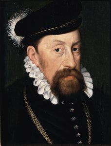 Portrett av Maximilien II, keiser av Det hellige germanske rike (olje på lerret) av Anonymous Anonymous