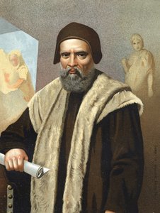 Portrett av Michelangelo Buonarroti dit Michel Ange (Michelangelo eller Michelangelo av Anonymous Anonymous