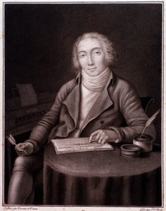 Portrett av Nicolas Marie Dalayrac (1753-1809) engelsk komponist Engraving. 1800-tallet. Privat samling av Anonymous Anonymous