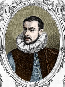 Portrait of Paolo Caliari said Paolo Veronese (1528-1588) Italian painter. 1859 engraving in “” the galleries of Europe - Italy “” by armengaud. Private collection. av Anonymous Anonymous