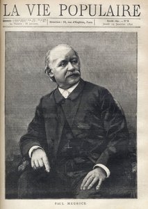 Portrait of Paul Meurice (1818-1905), French writer. Engraving in “La vie populaire”” av Anonymous Anonymous
