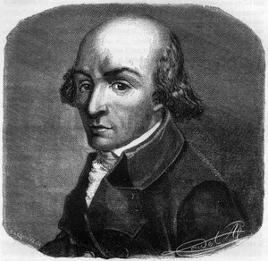 Portrett av Pierre Florent (Pierre-Florent) Louvet, dit Louvet de la Somme (1757-1818), fransk politiker - Gravering i "Histoire des Girondins" av Alphonse de Lamartine (1790-1869) 1865-1866 - Privat samling av Anonymous Anonymous