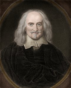 Portrett av Thomas Hobbes (1588-1679) engelsk filosof - Thomas Hobbes 1588-1679 engelsk filosof og politisk teoretiker av Anonymous Anonymous