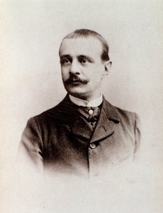 Portrett av den engelske komponisten Charles Bordes (s/hvitt foto, ca. 1900) av Anonymous Anonymous