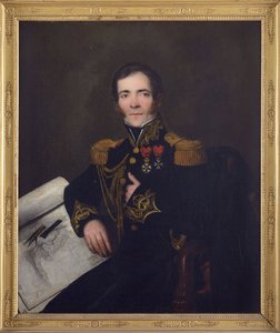 Portrett av admiralen Anne Chretien Louis de Hell (1783-1864), Anonym . Olje på lerret, ca. 1832. Privat samling av Anonymous Anonymous