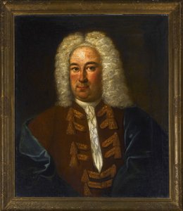 Portrett av komponisten Georg Friedrich Handel (Haendel) (1685-1759), Anonym. Olje på lerret, størrelse: 76x64 av Anonymous Anonymous