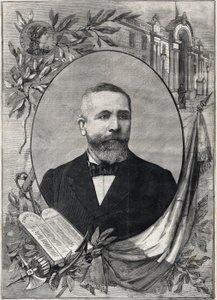 Portrait of the new French president Emile Loubet (1838-1929) elected on 18 February 1899. Engraving. In “The Little Parisien” av Anonymous Anonymous