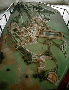 Romersk kunst: redusert modell av Villa Adriana (Hadrian) av Anonymous Anonymous