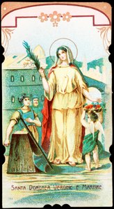 Saint Dorothee Virgin og Martyrfrom bilde. Privat samling fra 1900-tallet av Anonymous Anonymous