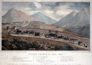 Saint Helena, 9. mai 1821 - Anonym - 1839 - Fargelitografi - 59,9x84 - Privat samling av Anonymous Anonymous