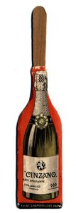 Liten reklamevifte, gjenstand stammer fra markedsføring av Vermouth-merket Cinzano, italiensk aperitiffvin. Debut privatsamling fra 1900-tallet av Anonymous Anonymous