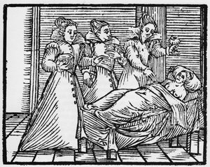 Somnic malefice - "" Compendium Maleficarum"", omhandler hekser, deres ondskap og deres sortileges av Francesco Maria Guazzo eller Guaccio eller Guaccius (15?? -16??) 1608 privatsamling av Anonymous Anonymous