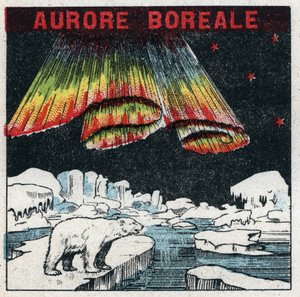 Terrestrisk magnetisme: aurora boreale i Arktis på grunn av en magnetisk storm. Anonym illustrasjon fra 1925. Privat samling. av Anonymous Anonymous