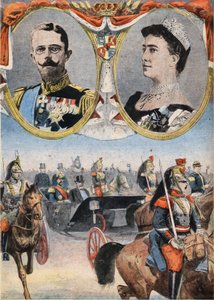 De hotteste av Frankrike: Kong Gustav V (1858-1950) og dronning av Suede Victoria (Viktoria de Bade) av Anonymous Anonymous
