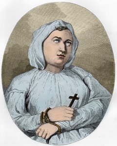 The Marquise de Brinvilliers on the way to her death av Anonymous Anonymous